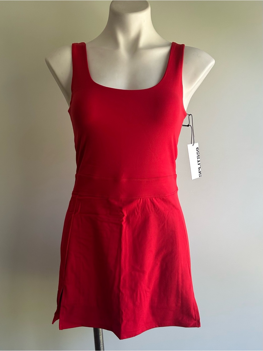 Splits59 Martina Rigor Mini Dress in Red, S NWT - Picture 8 of 16